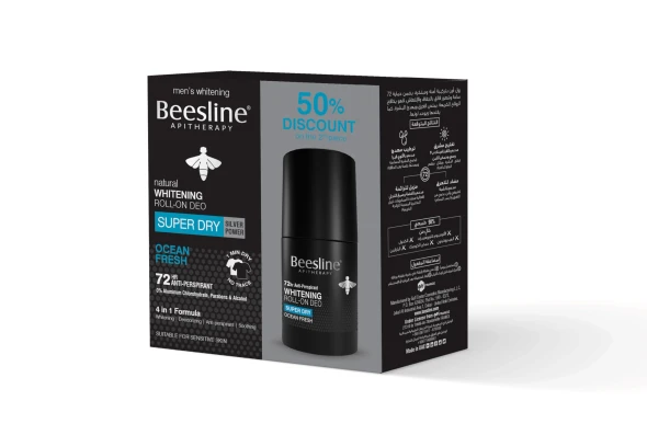 Beesline Coffret Whitening Roll-On Men Ocean Fresh 1+1