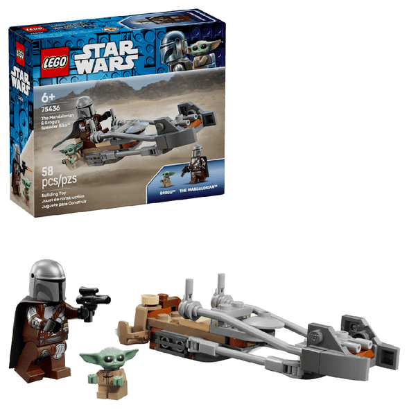 LEGO Star Wars The Mandalorian and Grogu Speeder Bike 75436 building set