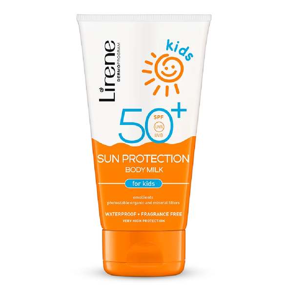 Lirene Waterproof & Fragrance Free Body Milk Sun Protection For Kids - 150ml