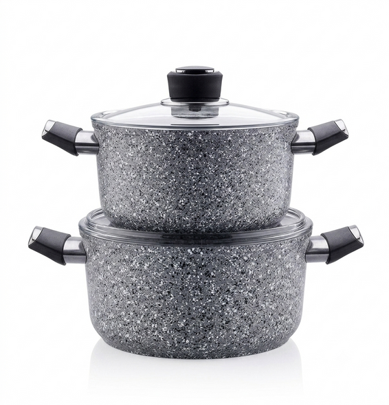 Korkmaz Set of 2 Palma Casserole 18 + 24 cm