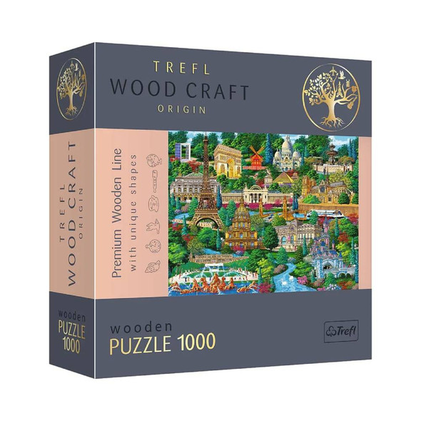 Trefl Wood Craft France Famous Places 1000-Piece Wooden Puzzle | 20150