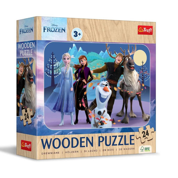 Trefl Amazing Frozen Disney Frozen 2 24-Piece Wooden Puzzle | 20264