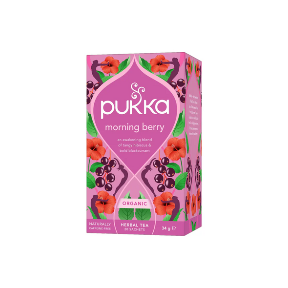 Pukka Organic Morning Berry Herbal Tea 20 Tea Bags | 298014