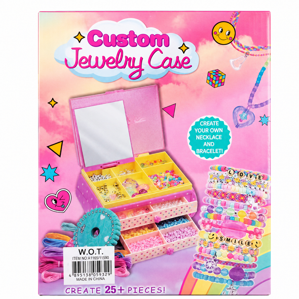 Kidz Corner Custom Jewelry Case Beads Design Set 25 Plus Pieces 11590/1