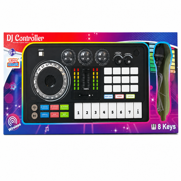 Kidz Corner DJ Controller Musical Keyboard with Lights 2083 kids musical toy