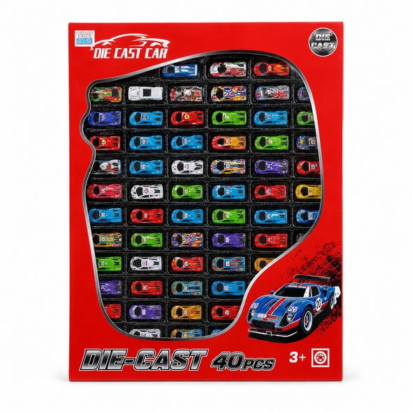 Die Cast Small Cars Multicolor Set 40 Pieces WJ950-938W toy vehicle collection for kids