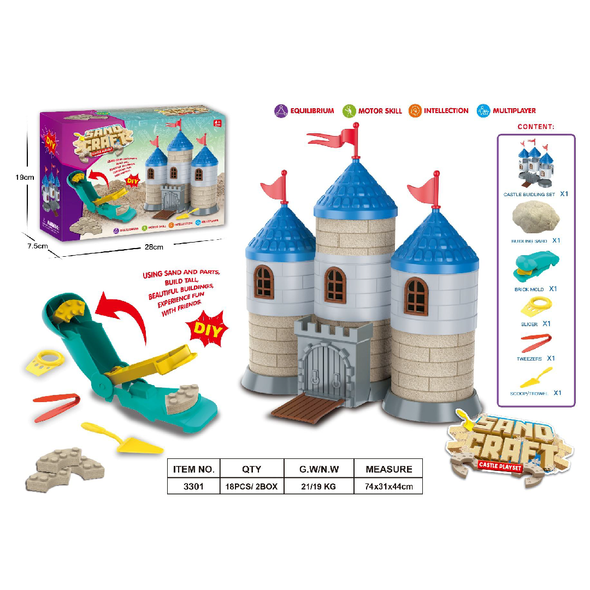 DIY Space Sand Craft with Accessories 3301/3 sensory sand playset for kids