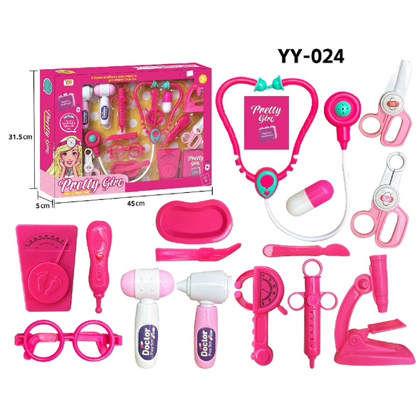 Doctor's Medical Set with Accessories for Girls YY-024 pretend clinic role play toy for kids
