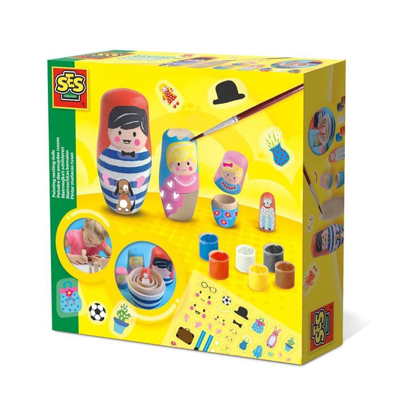 SES Creative Painting Nesting Dolls 14002 kids craft set