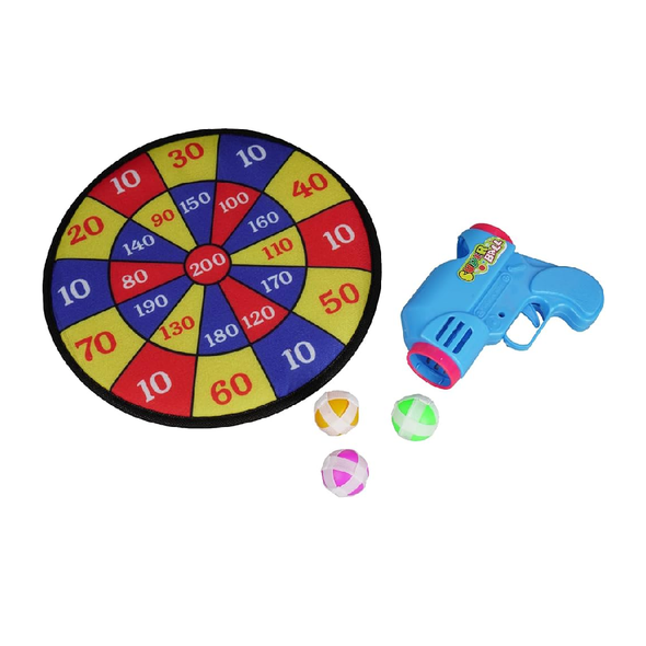 Dart Board Game with Toy Guns & 3 Sticky Balls | 555-178