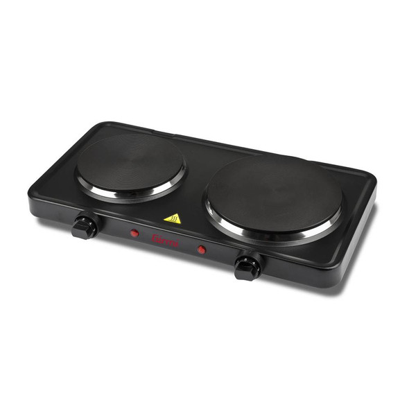 G3 Ferrari Girmi Double Electric Hotplate Black | GPE36