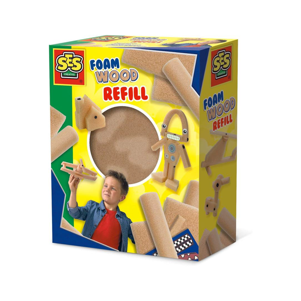 SES Creative Foam Wood Refill Pack 14597 kids craft refill