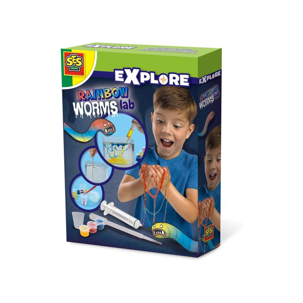 SES Creative Rainbow Worms Lab 25111 kids science activity set