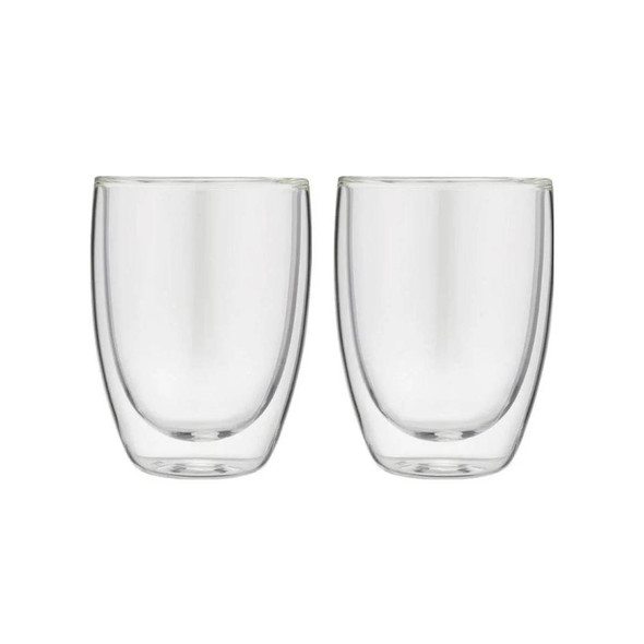 Bialetti Double-Wall Verona Glass Cups 250ml Set of 2 | BIADBW015
