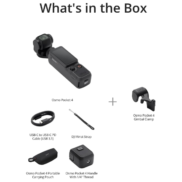 DJI Osmo Pocket 4 Standard Combo stabilized pocket vlog camera
