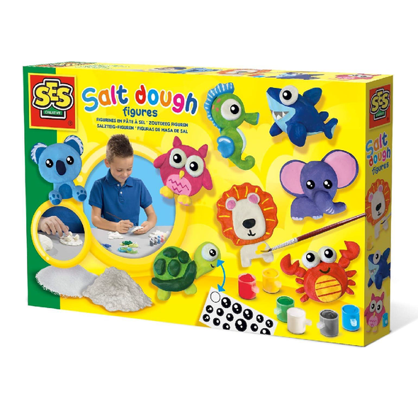SES Creative Salt Dough Figures Diverse Colours 14007