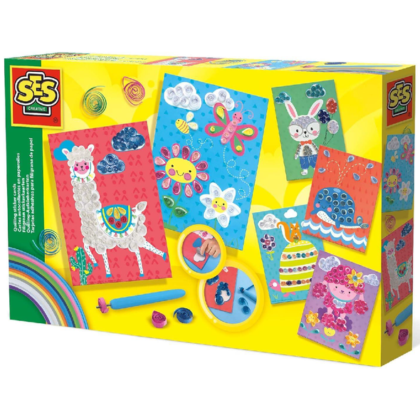 SES Creative Colorful Quilling Sticker Cards 14015 kids craft set