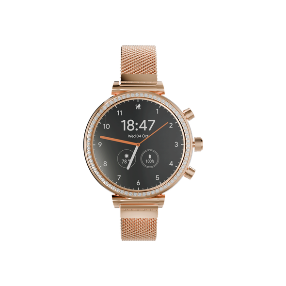 Heatz 1.28" inch super AMOLED smart watch - Gold | HW20