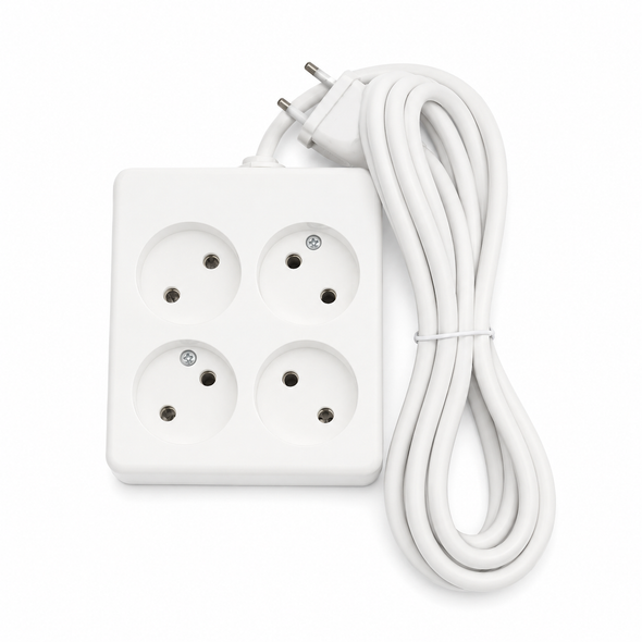 Genex 4-Socket Power Strip 3m Cable GE-HF400-SQ