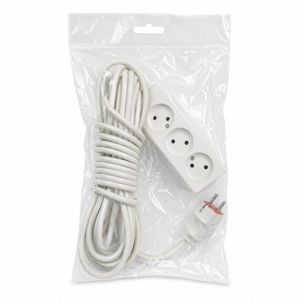 Craunot 3-Socket Power Strip 10m Cable