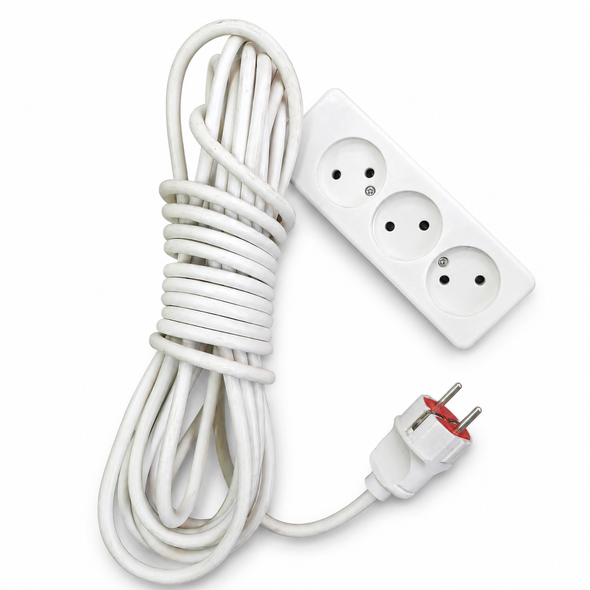Craunot 3-Socket Power Strip 10m Cable