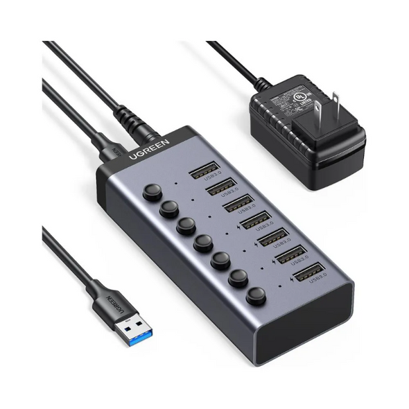 UGREEN 7-in-1 USB-A Data Transfer & Charging Hub | 90307