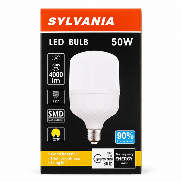 Sylvania 50W E27 LED Bulb 4000lm SMD 270 degree