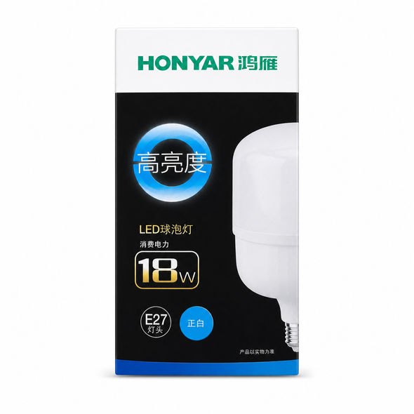 Honyar 18W E27 High Brightness LED Bulb White