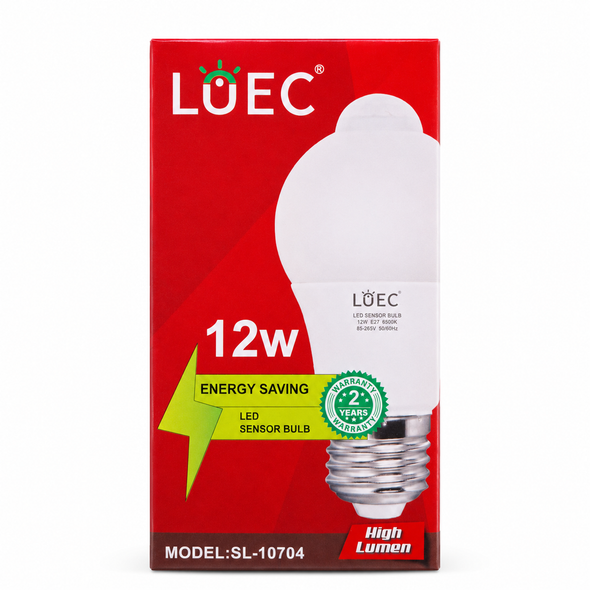 LOEC 12W E27 LED Sensor Bulb 6500K SL-10704