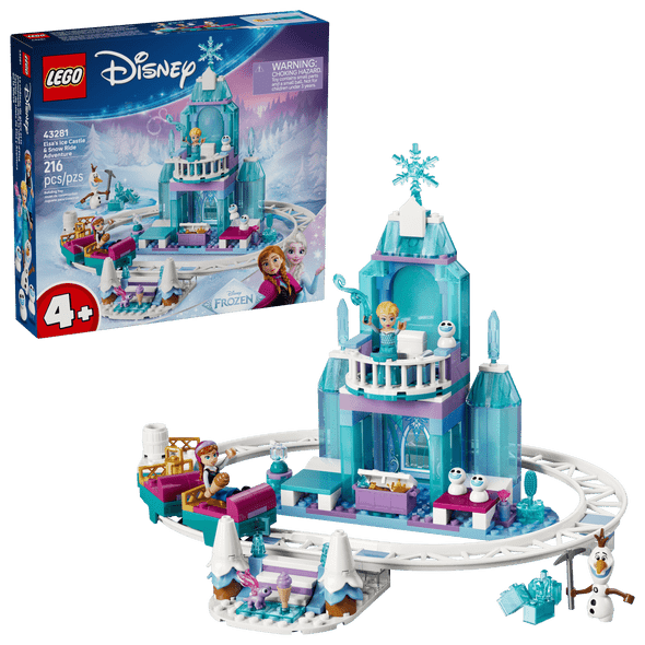 LEGO Elsa's Ice Castle and Snow Ride Adventure 43281 Frozen building set