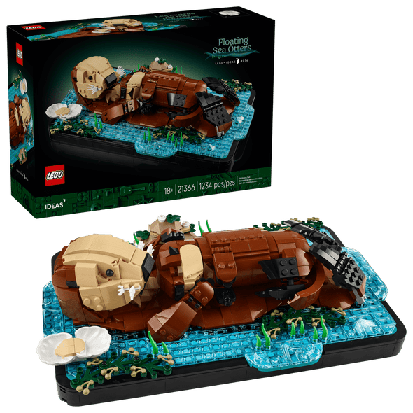 LEGO Floating Sea Otters 21366 ocean animal building set