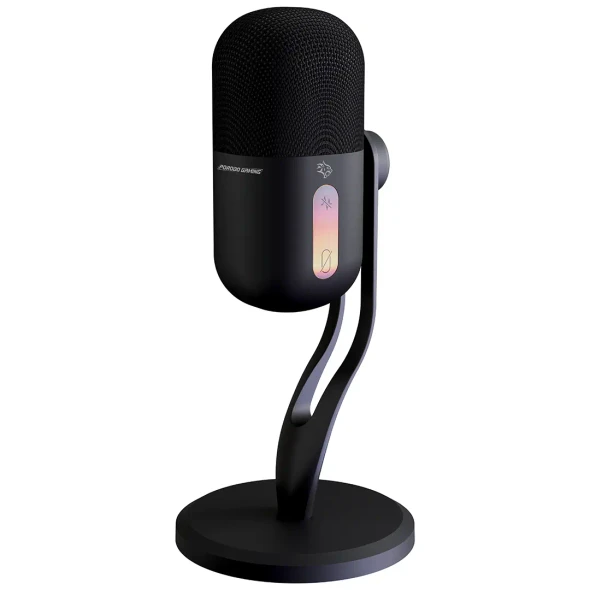 Porodo Gaming Elyx RGB Condenser Microphone with Noise Surppress Button - Black | PDX5MK06BK
