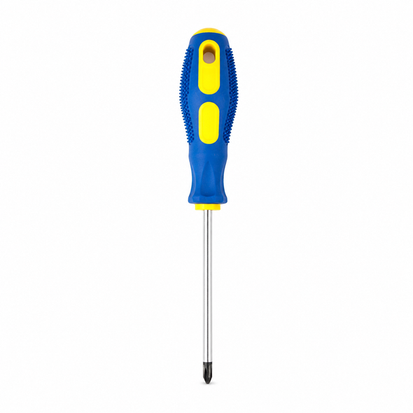 Blue and Yellow Phillips Screwdriver hand tool