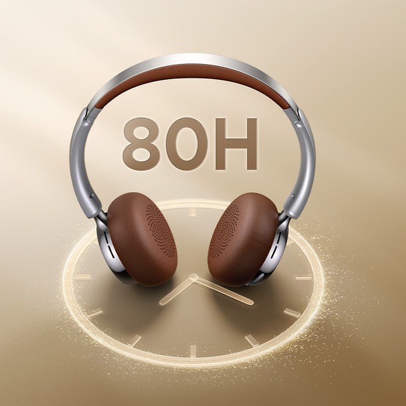 UGREEN Studio Plus HP207 Wireless ANC Over-Ear Headphones Brown 75629