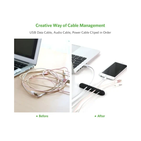 UGREEN LP114 Cable Organizer with 4 Slots - Pack of 2 | 30762