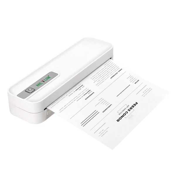 Netum XL-P801 A4 Portable Thermal Printer White Bluetooth USB-C