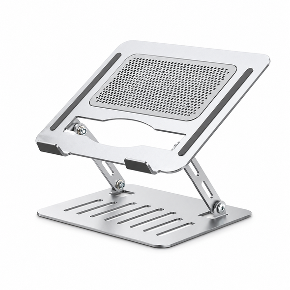 IWAYS Adjustable Laptop Stand with Cooling Fan Silver YL-902