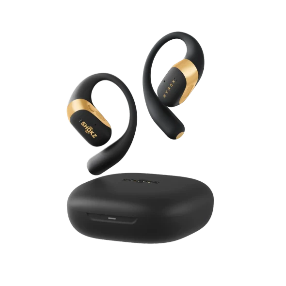 Shokz OpenFit 2+ x HYROX Open-Ear Earbuds Black/Gold T921