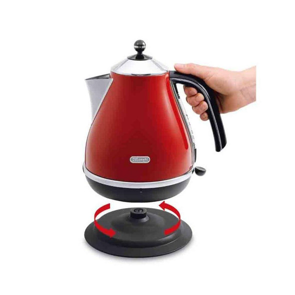 DeLonghi Icona Kettle 1.7L 2000W Glossy Red | KBO2001R