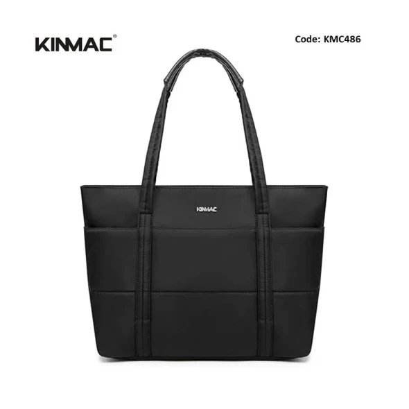 KINMAC Women’s 15.6 Inch Laptop Tote Bag Black KMC485 Waterproof Designer Fabric Business Organizer