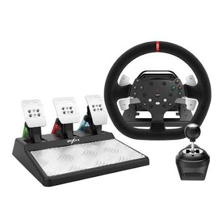 PXN V10 Force Feedback Gaming Steering Wheel with Pedals & Gear Shifter - PC | PS4 | Xbox One | Xbox Series X/S