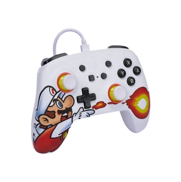 PowerA Enhanced Wired Controller for Nintendo Switch - Fireball Mario