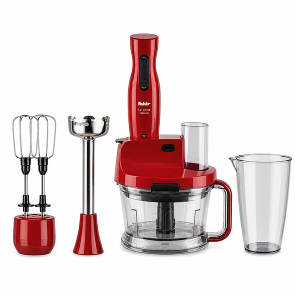 Mr Chef Quadro 1000W Blender Set with 1.5L Chopper - Red | 41003922