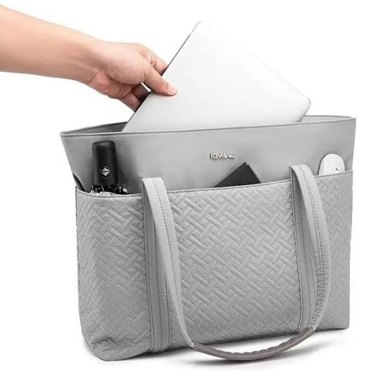 KINMAC 2-in-1 Laptop Bag & Fashion Tote Bag KMC483 15.6" – Grey Multi-Functional Work Bag