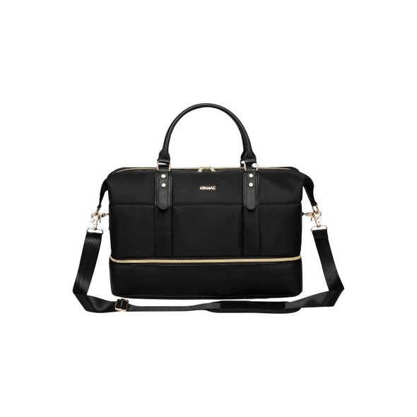 KINMAC The Ultimate 3-in-1 KMC480 Travel Duffel Bag – Black Water-Resistant Weekender with Shoe Compartment & Laptop Sleeve