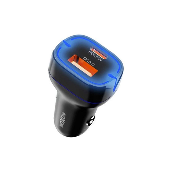 MOXOM MX-VC14 Dual-Port USB-C PD Fast Car Charger for smartphones and USB devices