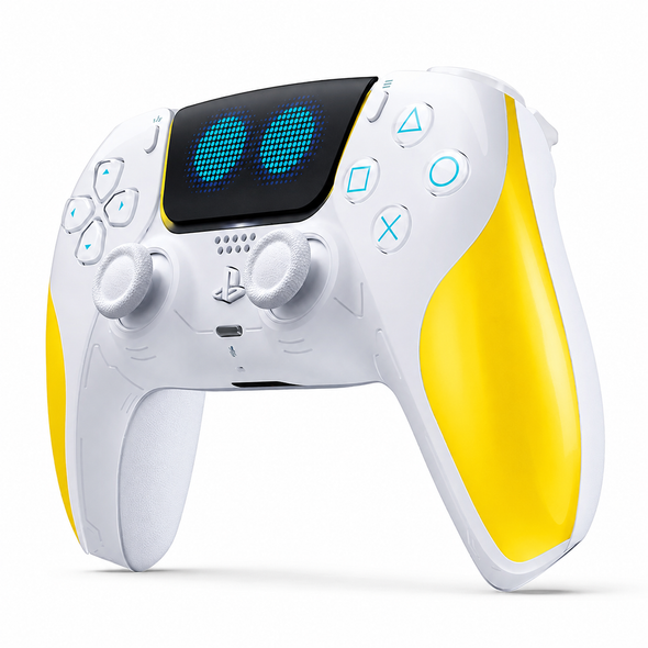 PlayX Wireless Astro Bot Inspired PS4 Controller Yellow for PlayStation 4 gaming