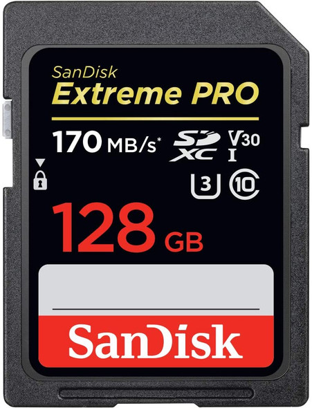 Sandisk 128GB Extreme Pro SDXC USH-I Card 170MB/s | SDSDXXY-128G-GN4IN