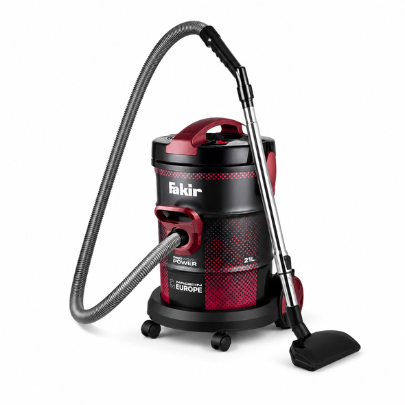 Fakir 21L Drum Type Vacuum Cleaner 2200W - Bordeaux | 41004621