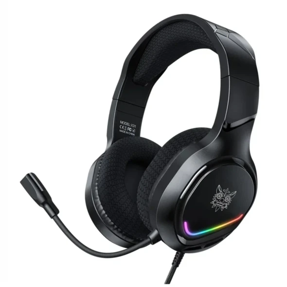 Onikuma RGB Wired Gaming Headset with Noise Cancelling Microphone |  X31